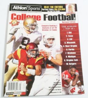 Athlon Sports College Football National Preview 2007 Colt McCoy