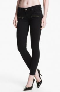 Paige  Zip Pocket Skinny Jeans (Vintage Black)