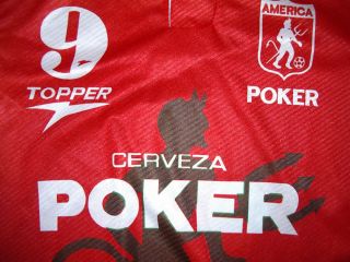 America de Cali Colombia Soccer Futbol Shirt Football Jersey Topper L