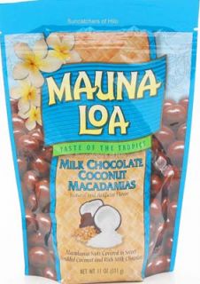 Milk Chocolate Coconut Mauna LOA Macadamia Nuts 11 Oz