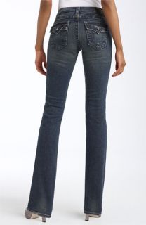 True Religion Brand Jeans Becky   Disco Big T Bootcut Stretch Jeans (Dark Drifter Wash)