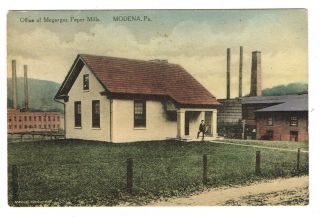 Modena PA Chester County Coatesville Megargee Paper Mill