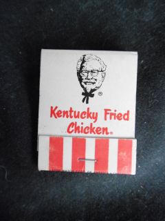  Kentucky Fried Chicken Matchbook UNUSED 1950s or 1960s Colonel Sanders