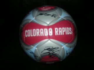 Colorado Rapids MLS Team Autographed Adidas Soccer Ball 2011 COA