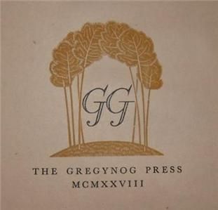 Gregynog Press Limited Edition 1 of Only 310 copies Extremely RARE w H