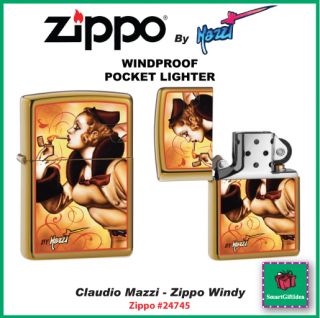 Claudio Mazzi Windy Girl Varga USA Zippo Lighter 24745