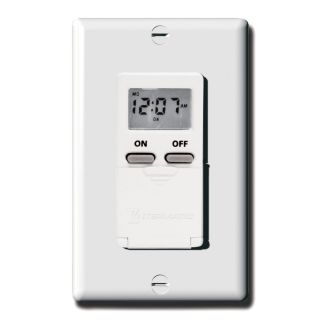 Home Office Compact 7Day Timer SinglePole Digital Time Switch Fan Pump