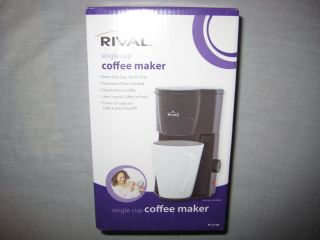 NIB RIVAL SINGLE CUP COFFEE MAKER PERMANENT FILTER INCLUDED UP TO 12