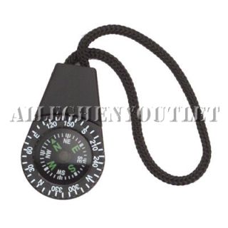 Zipper Pull Compass Survival Hiking Hunting Camping Free Shipping