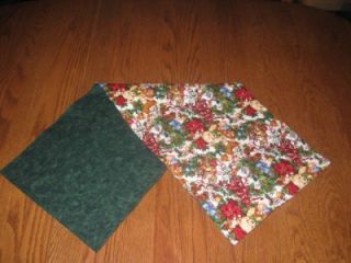 Handmade Quilted Table Runner Cats Kittens Christmas Berries Holly