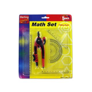 This math set comes with everything students need for calculating and