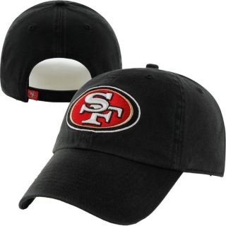 San Francisco 49ers Black 47 Brand Cleanup Adjustable Hat