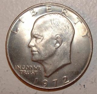  1972 Eisenhower Beautiful Dollar Coin