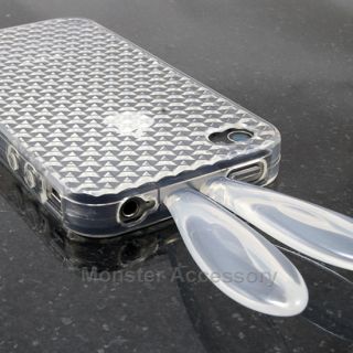 Clear Bunny Candy Skin TPU Gel Case Cover For Apple iPhone 4S