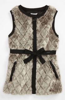 LITTLE MARC JACOBS Faux Fur Vest (Big Girls)