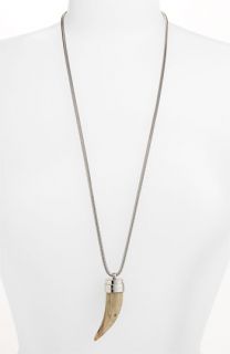 Michael Kors Safari Glam Long Tooth Pendant Necklace