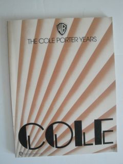 The Cole Porter Years Paperback Sheet Music 1978 WARNER BROS
