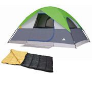 Ozark Trail 6 Person Family Dome Camping Tent 12 x 8 + Sleeping Bag