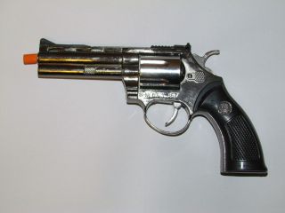 New .357 Magnum Steel Revolver Gun Lighter Windproof Jet Butane with