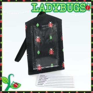 ladybugs luggage tags set of 4 find your bag fast be certain your bags