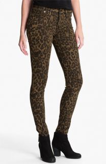Big Star Leopard Print Skinny Jeans (Juniors)
