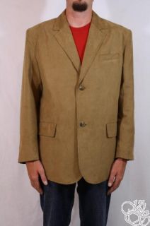 ROUNDTREE & YORKE Clifton Tan Mens Blazer Jacket Coat New $160 size X