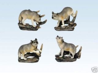 Collectible Figurines Animal Wolf Wolves Set Collection
