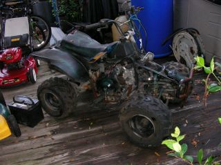 ATV Youth Mini Quad Project Bike Broken for Parts Complete Good Motor