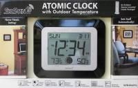Skyscan Atomic Automatic Clock Outdoor Temperature BK