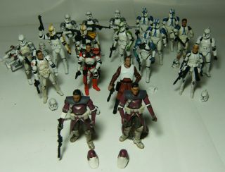 Wars Clone Trooper Army Builder Action Figure lot Galactic Marine ARC