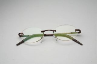 103 Classic Oval Rimless Computer Reading Glasses 2 75
