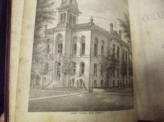 RARE History of Columbiana County Ohio 1879 D w Ensign Illustrated