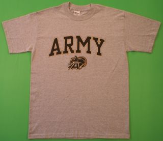 US Army NCAA Black Knights Football T Shirt Gray M