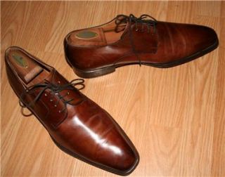 Magnanni Colo Plain Toe Oxford Shoes Brown Mens 11 M $295