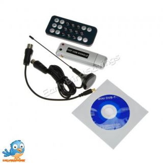DVB T USB Digital TV Tuner Receiver Stick Dongle for Laptop PC XP
