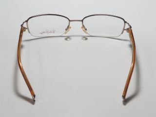 New Lilly Pulitzer Connolly 51 17 130 Gold Amber Eyeglass Glasses