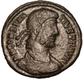 Constantius II Roman Bronze Coin Fallen Horseman