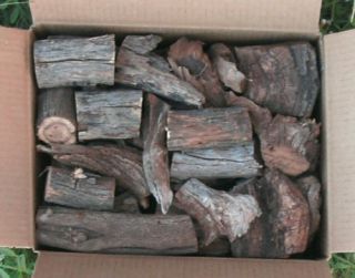Large box Mesquite Wood Chunks for Smoking, Barbeque, Grill,