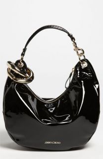 Jimmy Choo Solar  Small Patent Leather Hobo