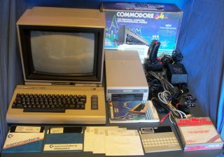 COMMODORE 64 COMPUTER SYSTEM DISK DRIVE MONITOR GEOS 2 0 MORE
