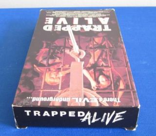 Trapped Alive AIP Studios Horror VHS Cameron Mitchell Cannibal Mutant