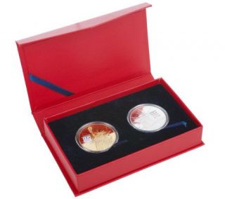 2010 Olympics Gold & Silver Plated Official Medals —