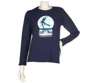 2010 Olympics Team USA Snow Globe Figure Skater Ladies T Shirt