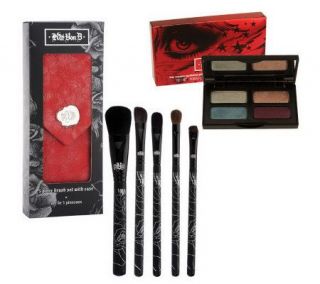Kat Von D True Romance Mini Eyeshadow Palette with 5pc Brush Set