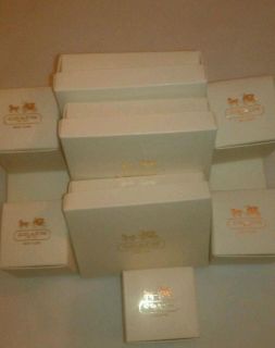 Lot of 10 Assorted Small Coach Jewelry Accessories Boxes