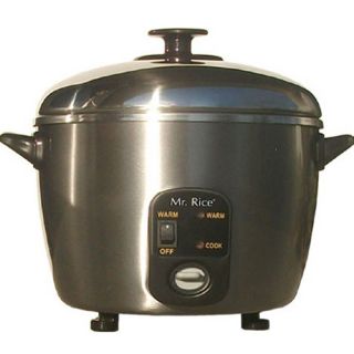 Sunpentown SC 887 Stainless Steel 3 Cup Rice Cooker & Steamer