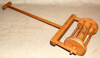 Vintage Wood Pull Toy w Number Blocks Brain Builder
