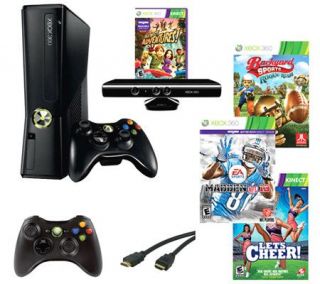 Xbox 360 4GB Madden 13 Kinect Bundle w/4 Games&Accessories —
