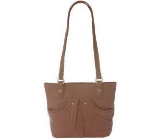 Stone Mountain Washed Leather Double Handle Tote —