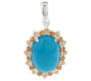 Sterling Turquoise and 1.20 ct tw Citrine Enhance —